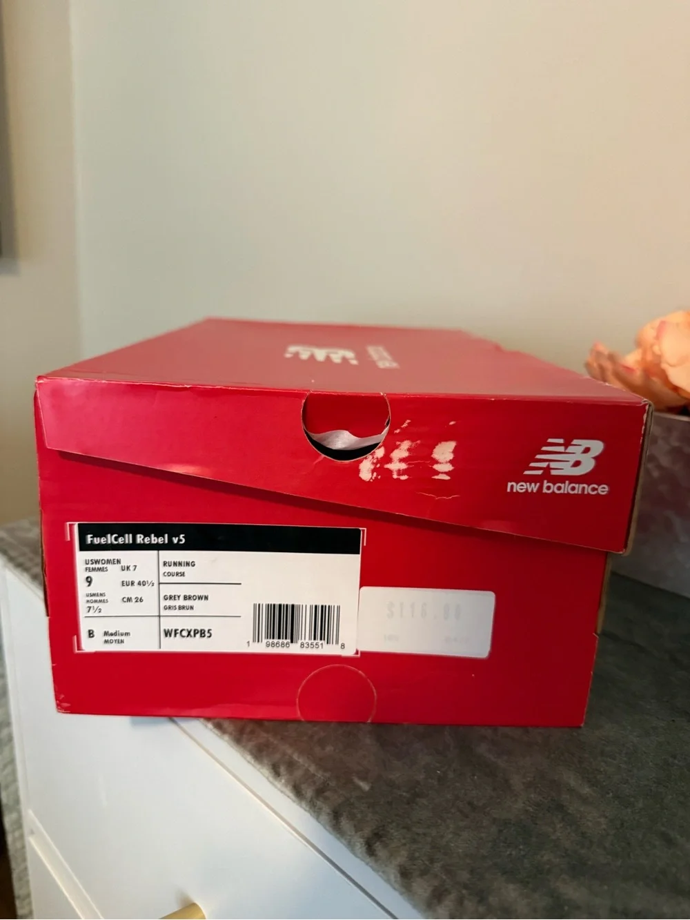 New Balance FuelCell Rebel v5- Grey Brown
